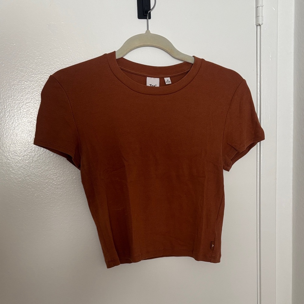 TNA Rust Short Sleeve Crop Tee
